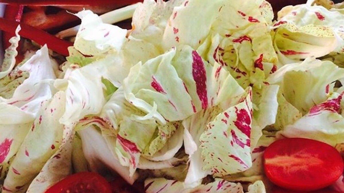 Insalata di verdure di stagione tagliate a pezzetti in composizione dai colori vivaci by thewealthyspoon preparata dalla Nutrizionista Dott.ssa Paola Proietti Cesaretti